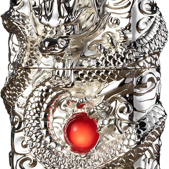 Windproof Dragon Lighter, Reusable Kerosene Grinding Wheel Lighter, New Silver - Picture 4 of 12